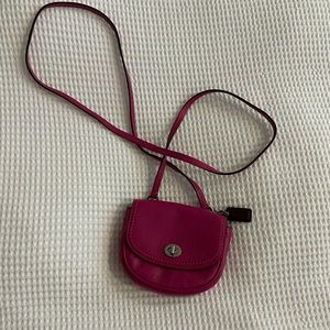Coach Pink Tiny Crossbody Bag